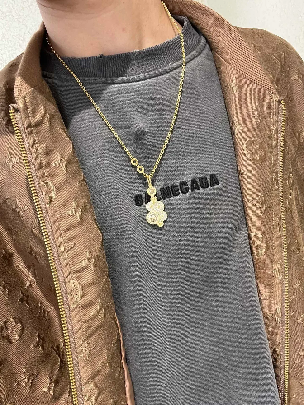 Bvlgari Gold Silver Chain Multi-Disc Pendant Necklace 5