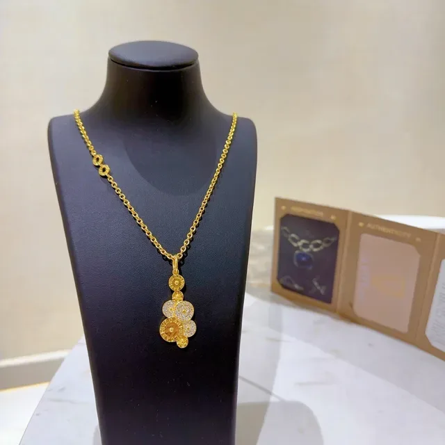 Bvlgari Gold Silver Chain Multi-Disc Pendant Necklace 6