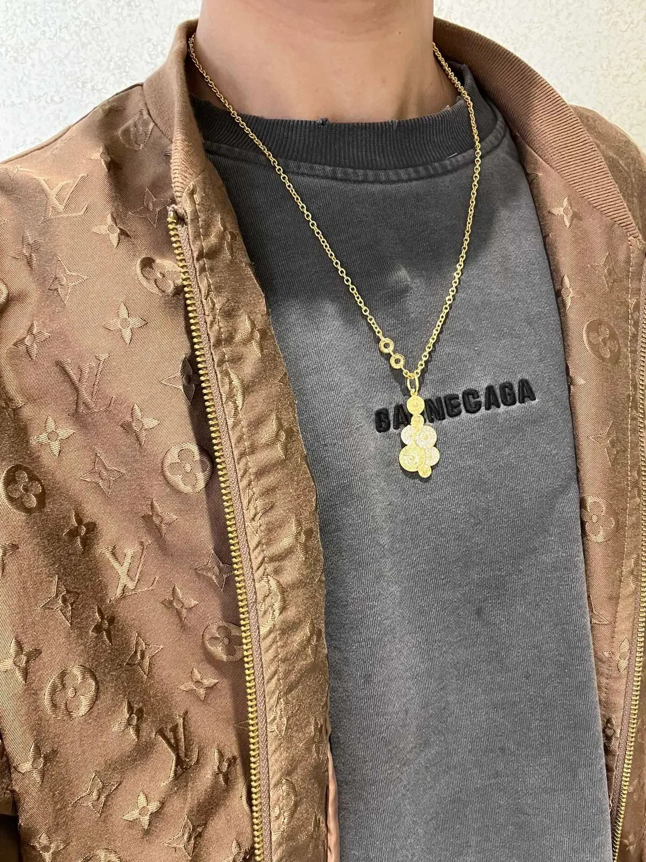 Bvlgari Gold Silver Chain Multi-Disc Pendant Necklace 8