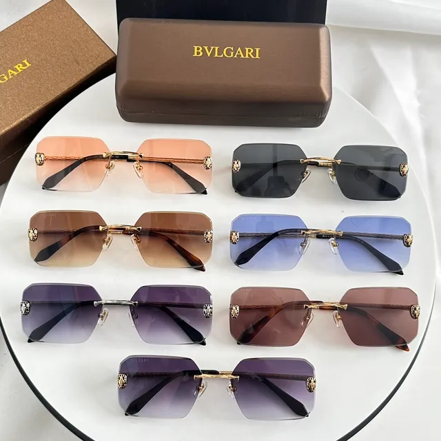 Bvlgari Lion Rimless Gradient Purple Sunglasses 3