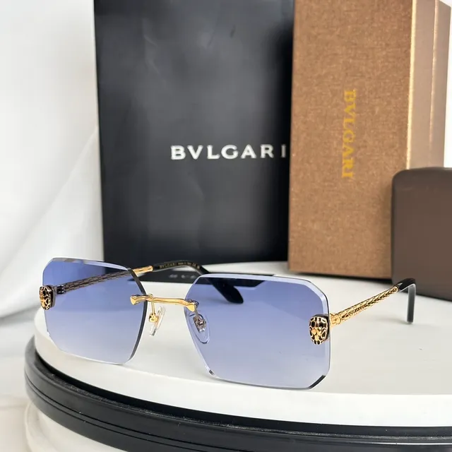 Bvlgari Lion Rimless Gradient Purple Sunglasses 8