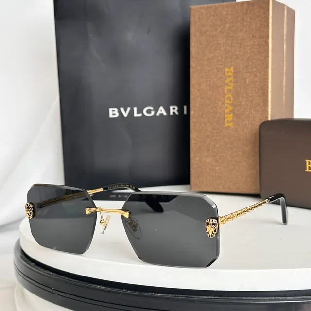 Bvlgari Lion Rimless Gradient Purple Sunglasses 9