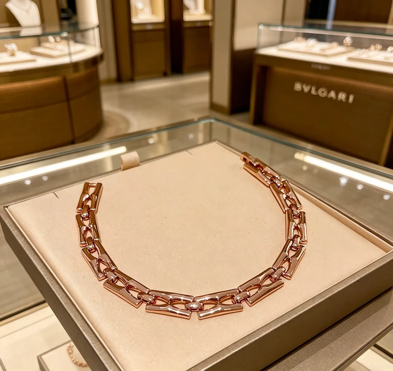 Bvlgari Parentesi Rose Gold Articulated Link Bracelet 6