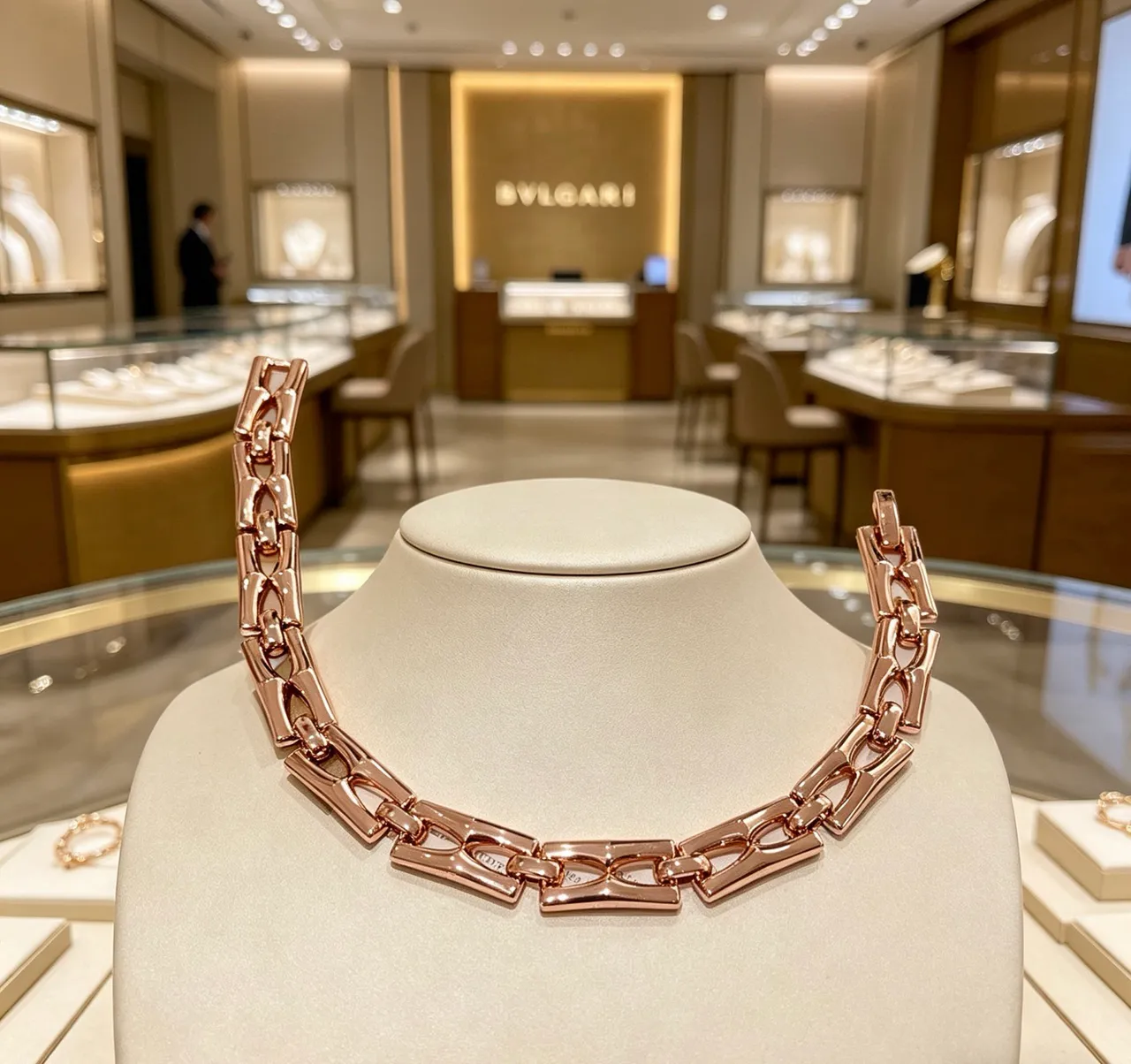 Bvlgari Parentesi Rose Gold Articulated Link Bracelet 7