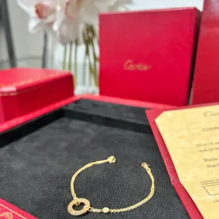 Cartier Juste un Clou سلسلة ذهبية سوداء برابطات مفتوحة نمط دائري سوار