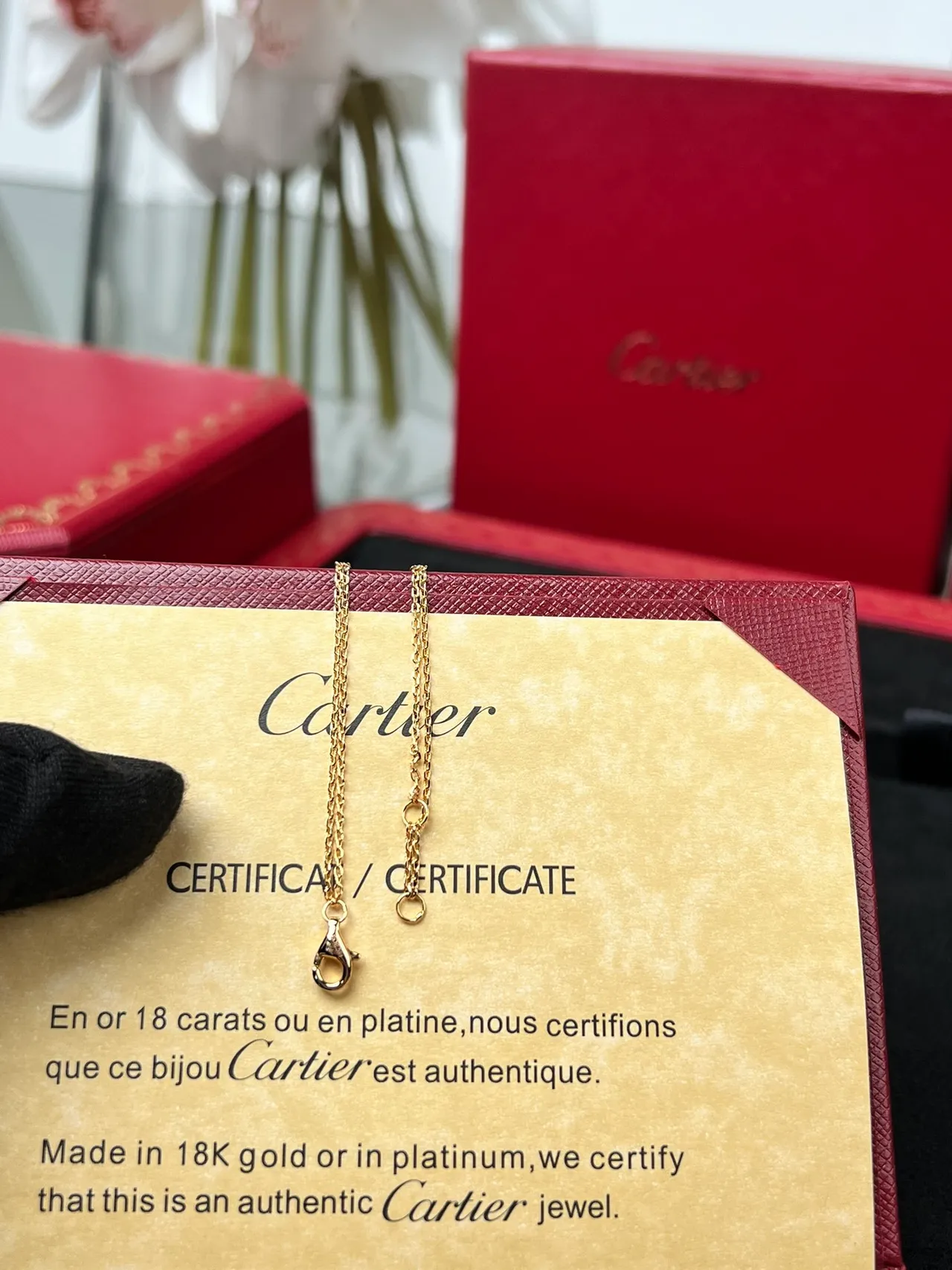 Cartier Juste un Clou সোনার কালো চেইন লিঙ্ক খোলা চক্রাকার মোটিফ ব্রেসলেট 2