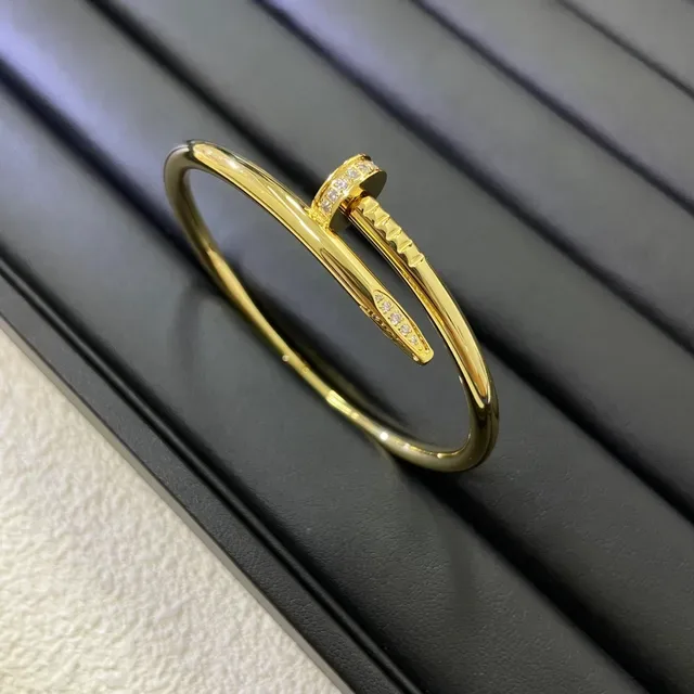 Cartier Juste un Clou Pavé Diamond Nail Motif Bangle Bracelets 4