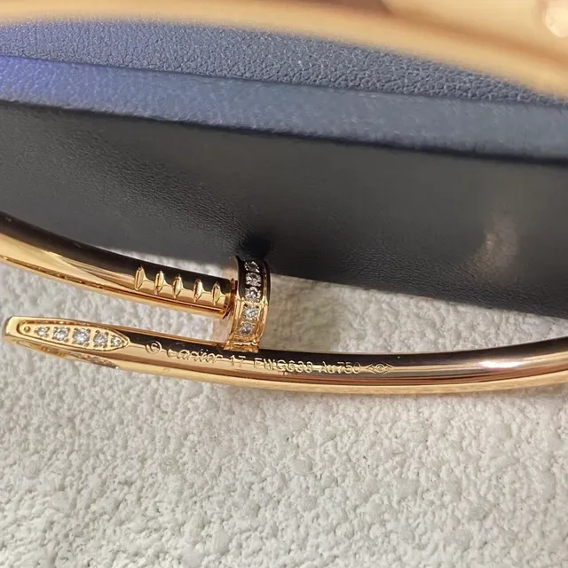 Cartier Juste un Clou Pavé Diamond Nail Motif Bangle Bracelets 5