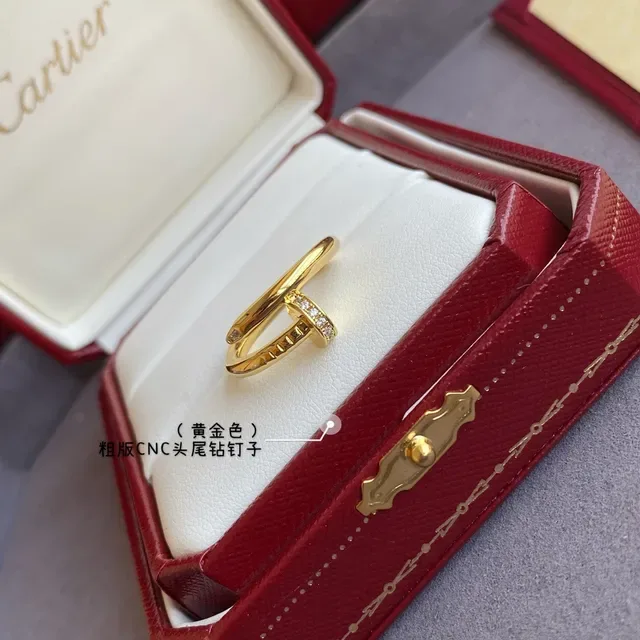 Cartier Juste un Clou Pavé Diamond Yellow Gold Ring 7