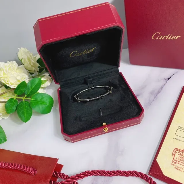 Cartier Juste un Clou Silver Gold Coiled Tubular Metal Hexagonal Nut Accents Bracelet 2