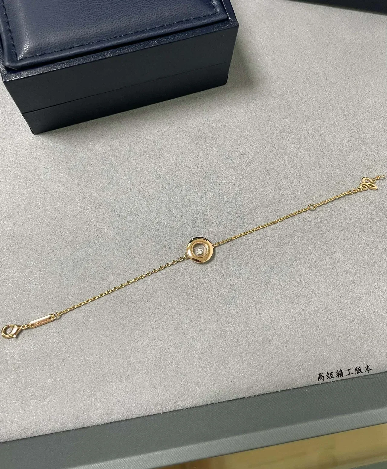 Cartier Juste un Clou চাঁদি সোনা রোটেটিং ডাবল সার্কেল বেজেল সিঙ্গেল সেন্ট্রাল ডায়মন্ড ব্রেসলেট 4