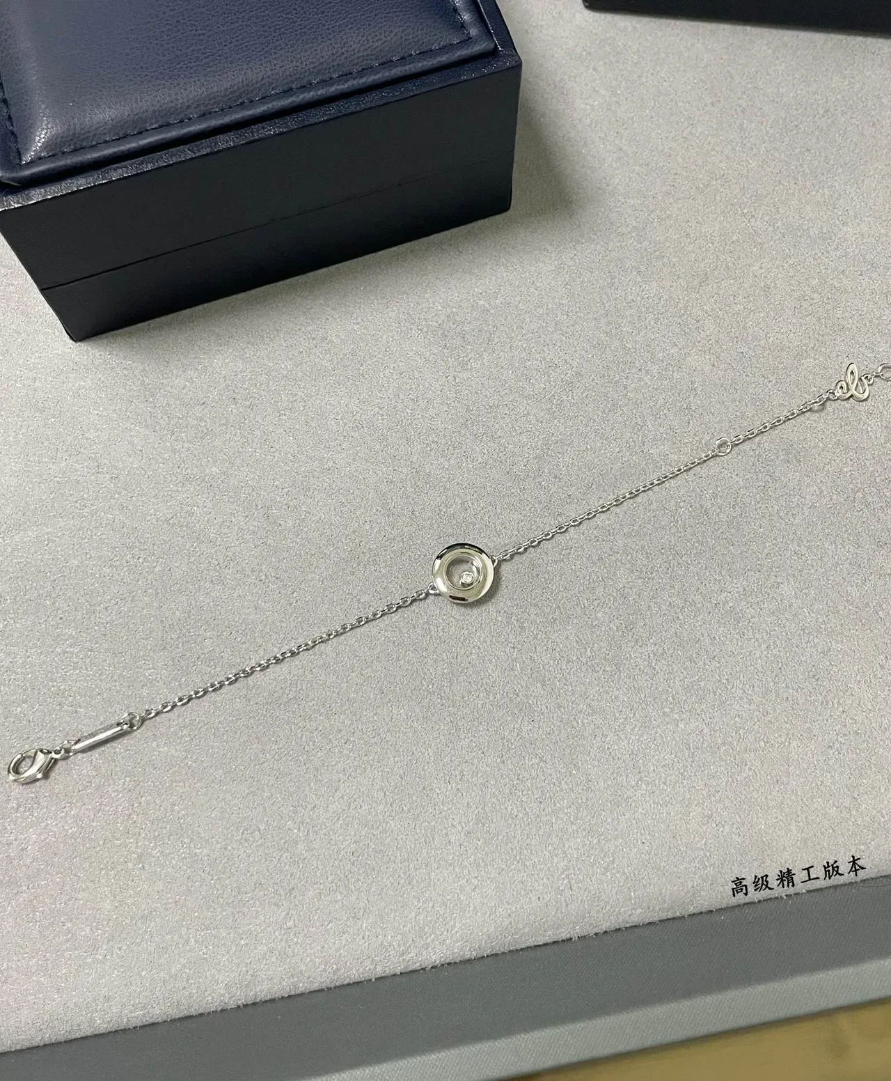 Cartier Juste un Clou চাঁদি সোনা রোটেটিং ডাবল সার্কেল বেজেল সিঙ্গেল সেন্ট্রাল ডায়মন্ড ব্রেসলেট 5