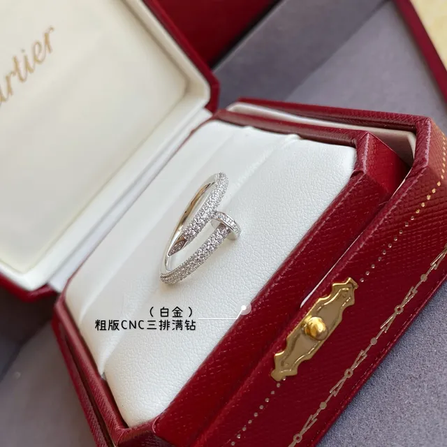 Cartier Juste un Clou Triple Row Pavé Diamond Ring 2