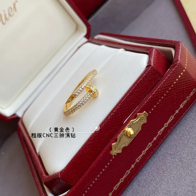 Cartier Juste un Clou Triple Row Pavé Diamond Ring 3
