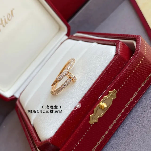 Cartier Juste un Clou Triple Row Pavé Diamond Ring 4