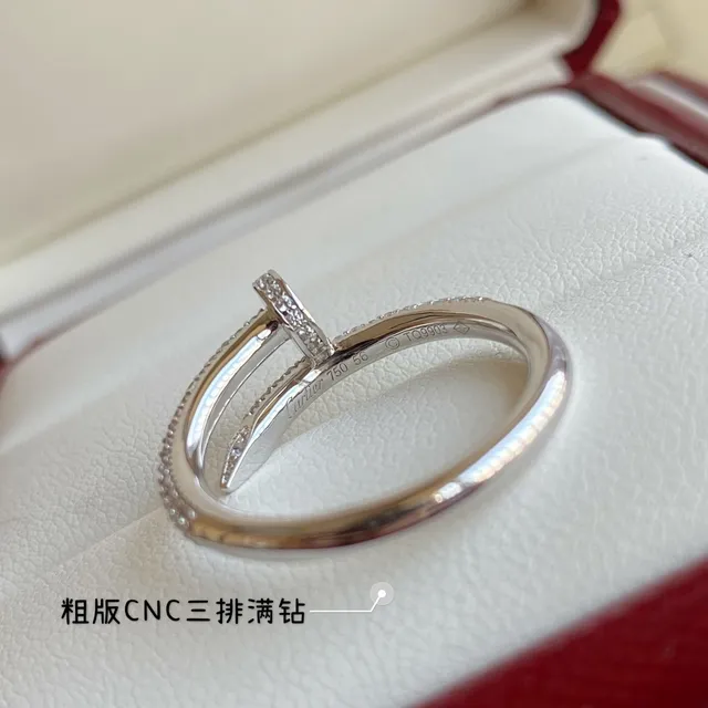 Cartier Juste un Clou Triple Row Pavé Diamond Ring 5