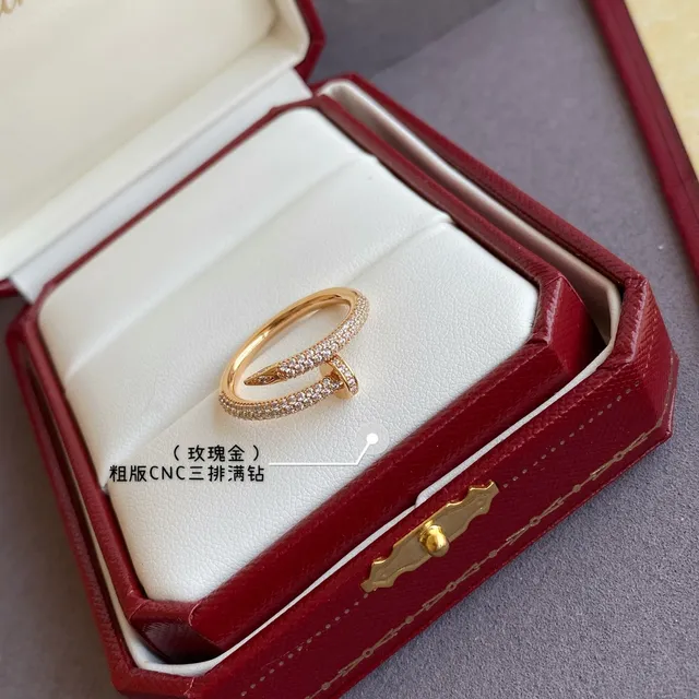 Cartier Juste un Clou Triple Row Pavé Diamond Ring 6