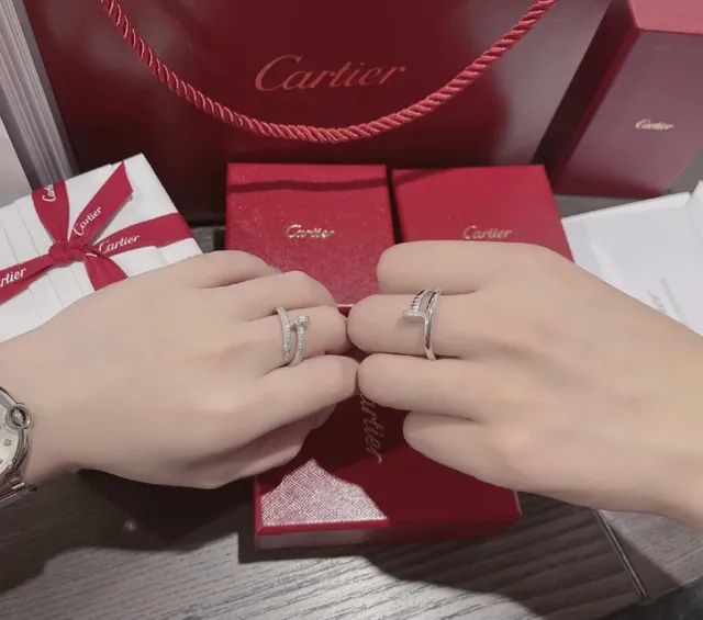 Cartier Juste un Clou Triple Row Pavé Diamond Ring 9