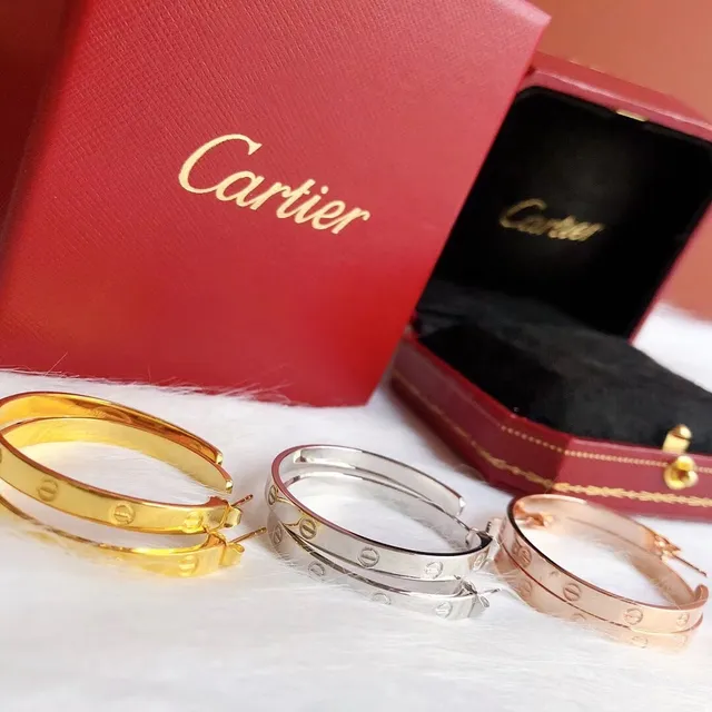 Cartier Love سوارة ذهب أصفر ذهب وردي ذهب أبيض 2