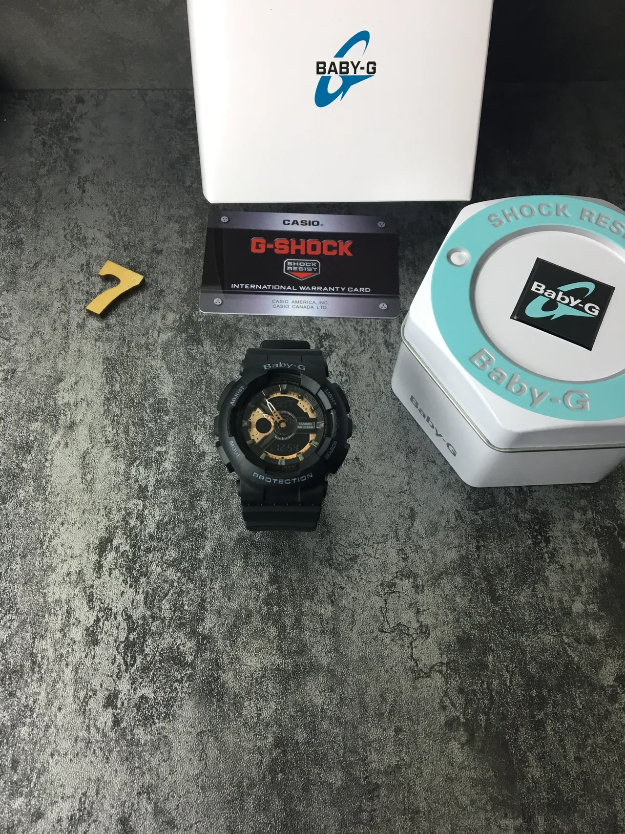 Casio Baby-G Black Gold Rugged Resin Construction Analog-Digital Hybrid Display Watch 3