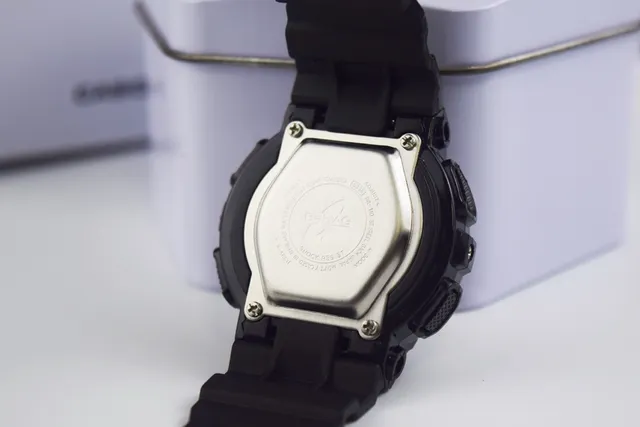 Casio Baby-G Black Orange Resin Case Dial Watch 2