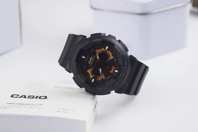 Casio Baby-G Black Orange Resin Case Dial Watch 6
