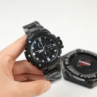 Casio Black White Rugged Carbon-Fiber-Textured Watch