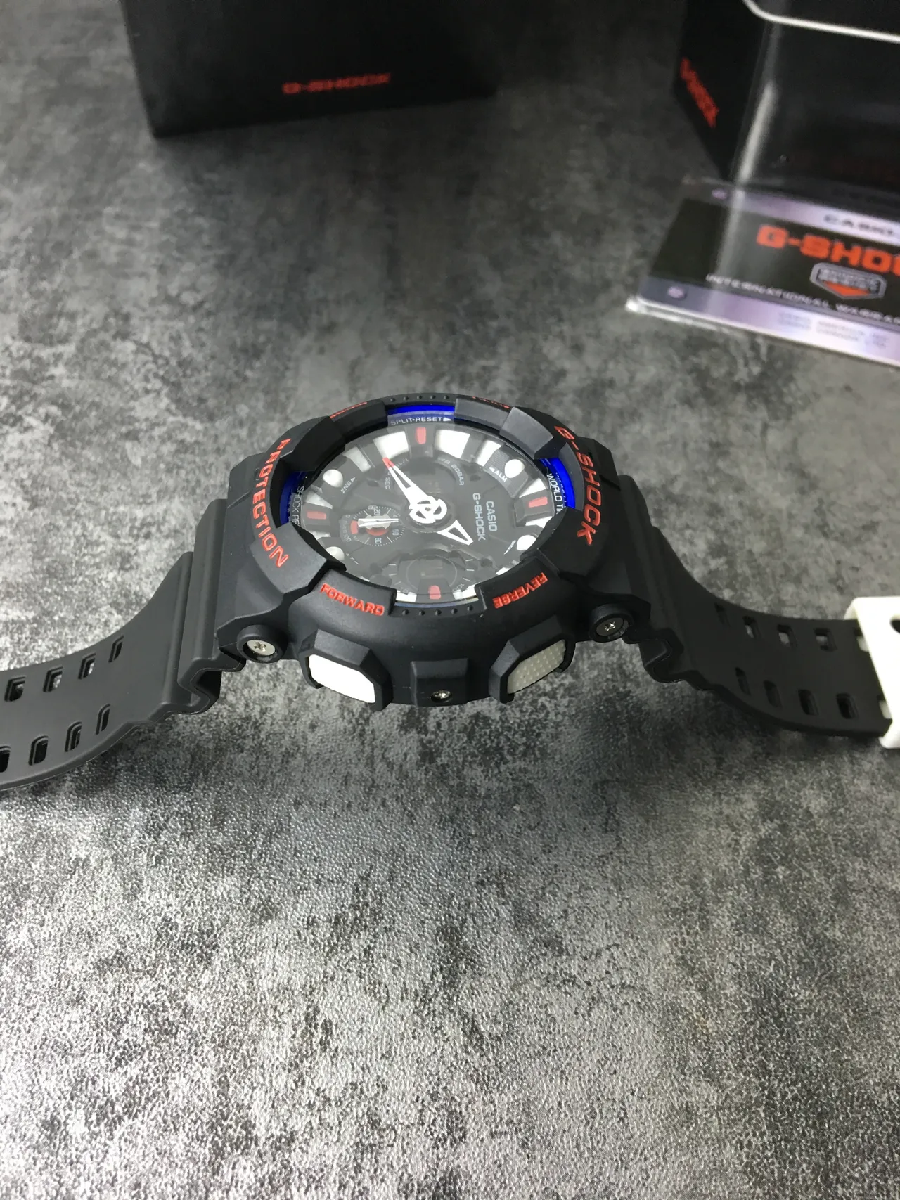 Casio G-Shock GA-100 Black Orange Blue Sports Watch 4