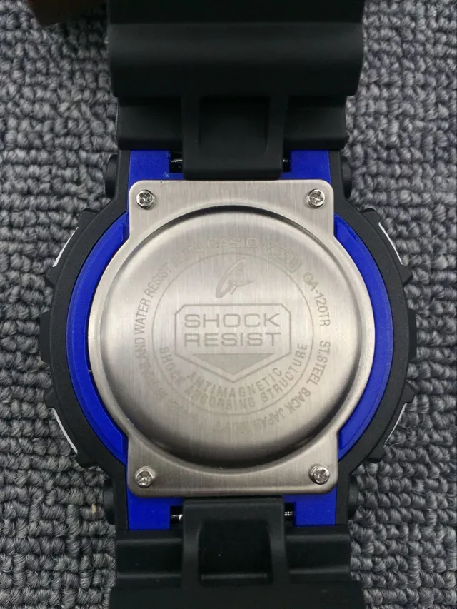 Casio G-Shock GA-100 Black Orange Blue Sports Watch 8
