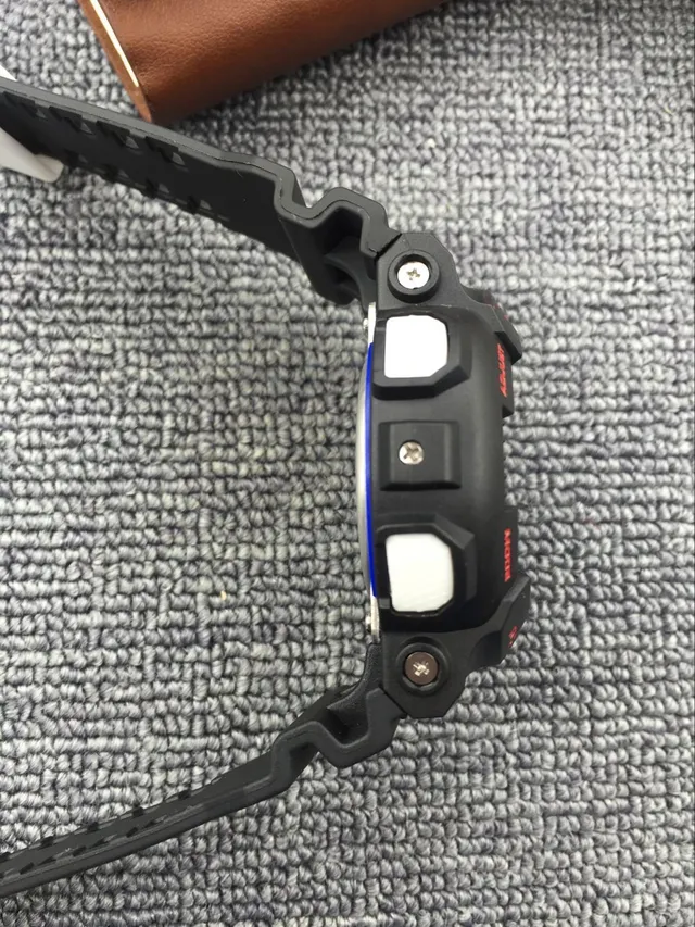 Casio G-Shock GA-100 Black Orange Blue Sports Watch 9