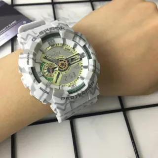 Casio G-Shock GA-100 Camouflage White Yellow Green Sports Watch