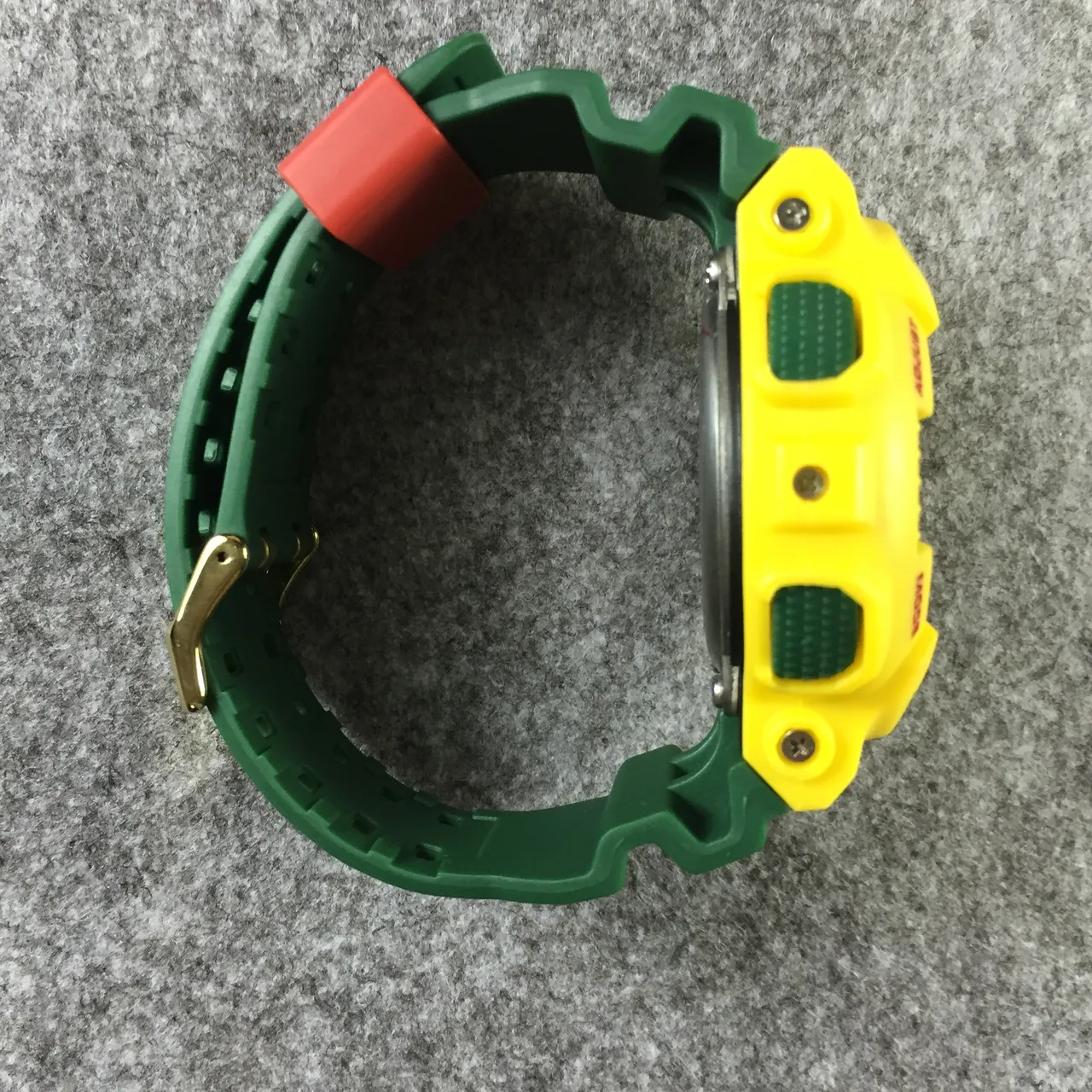 Casio G-Shock GA-100 Yellow and Green Sports Watch 10