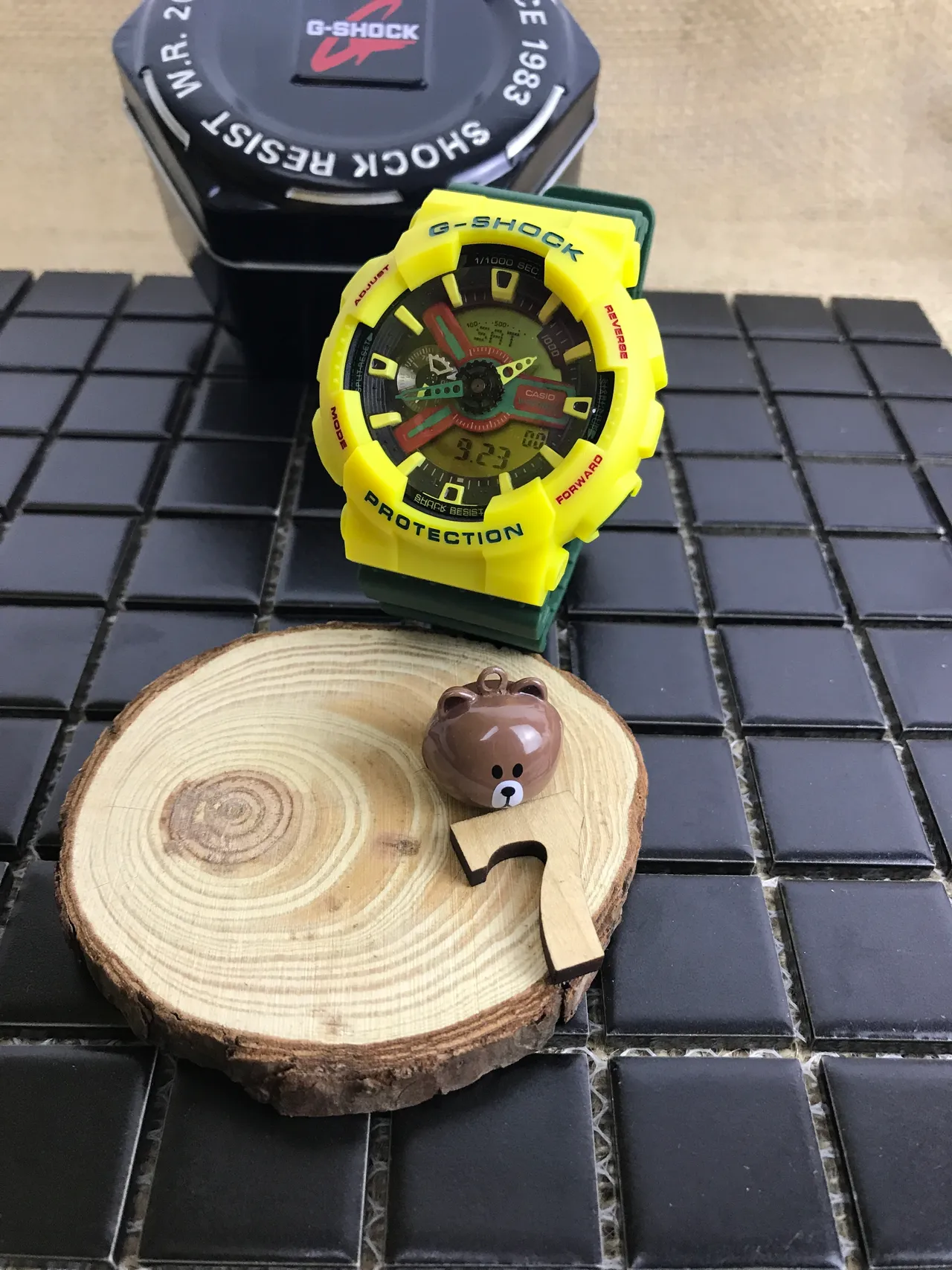 Casio G-Shock GA-100 Yellow and Green Sports Watch 17