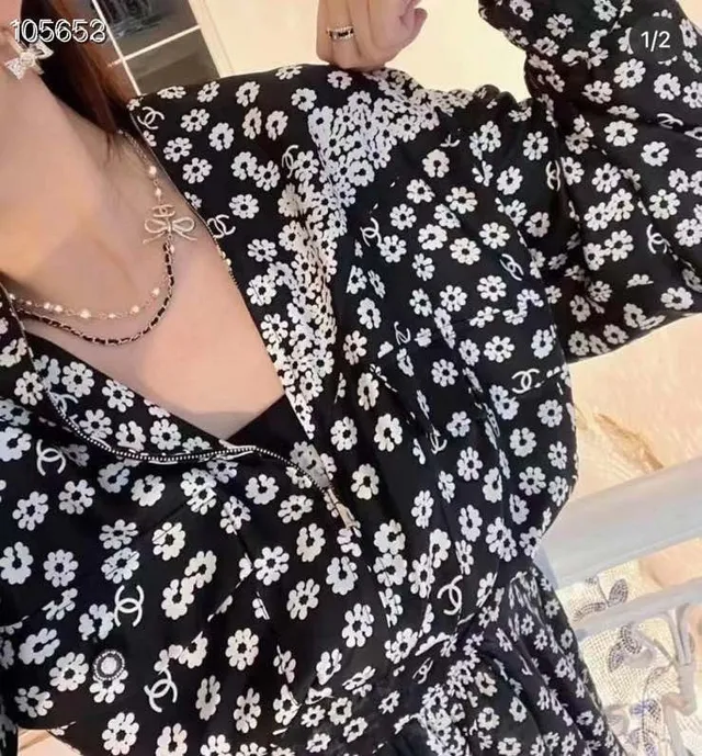 Chanel ربطة سلسلة لؤلؤ قلادة 5