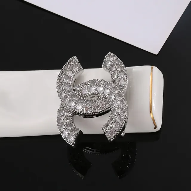 Chanel CC Brooch Pavé Crystal Silver-Tone Metal Brooch 2