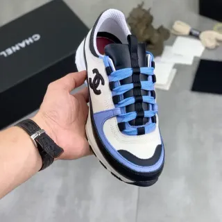 Chanel White Blue Layered Sole Interlocking CC Logo Chunky Sneakers — Chanel Chunky Sneakers photo from the Yupoo catalog