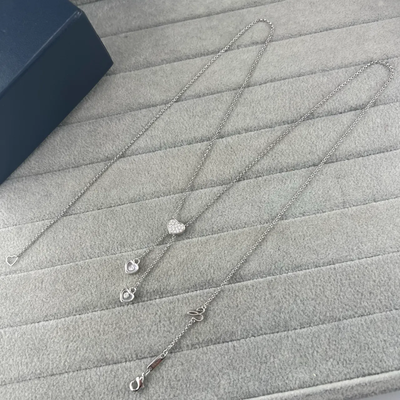 Chopard সুখী হৃদয় এবং ভালোবাসা সংগ্রহ হৃদয় পেন্ডেন্ট নেকলেস 3