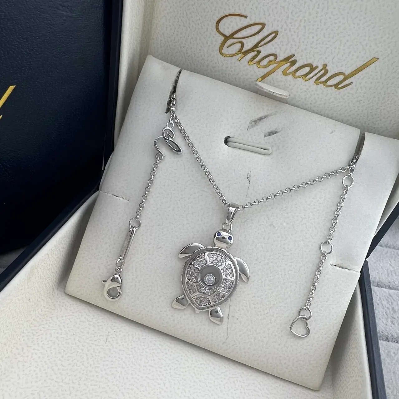 Chopard Happy Ocean Turtle Pavé Pendant Necklace 6