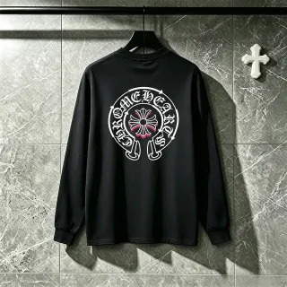 Chrome Hearts Circular Crest Graphic Long-Sleeve T-Shirt by Chrome Hearts — t-shirts supplier, yupoo album photo
