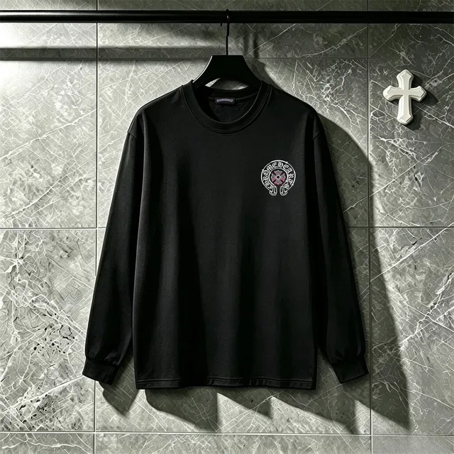 Chrome Hearts Circular Crest Graphic Long-Sleeve T-Shirt 12