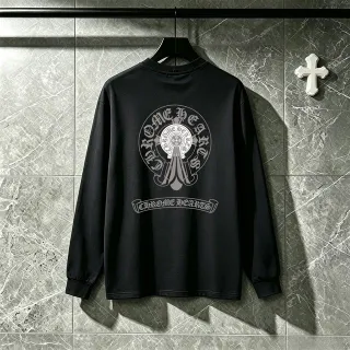 Chrome Hearts Circular Crest Graphic Long-Sleeve T-Shirt by Chrome Hearts — t-shirts supplier, yupoo album photo