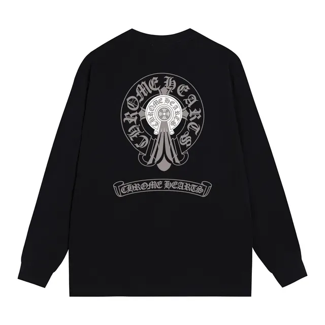 Chrome Hearts Circular Crest Graphic Long-Sleeve T-Shirt 4
