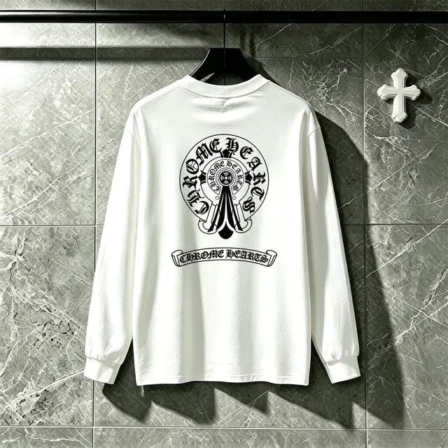 Chrome Hearts Circular Crest Graphic Long-Sleeve T-Shirt 7