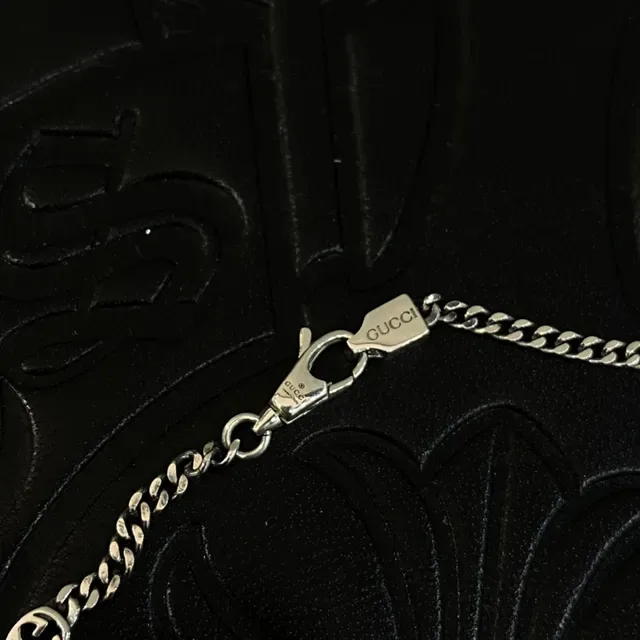 Chrome Hearts Cross Medallion Chain Silver Necklace 6