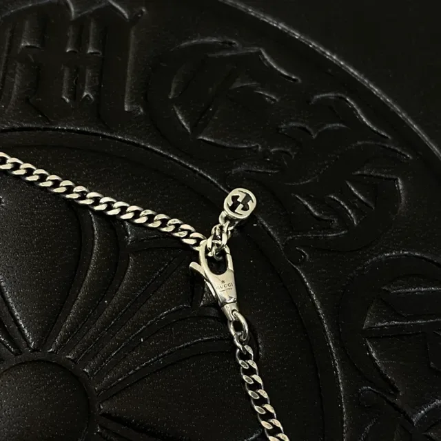 Chrome Hearts Cross Medallion Chain Silver Necklace 8