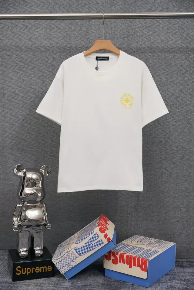 Chrome Hearts Logo Tee Black Gold Embroidery T-Shirt 2