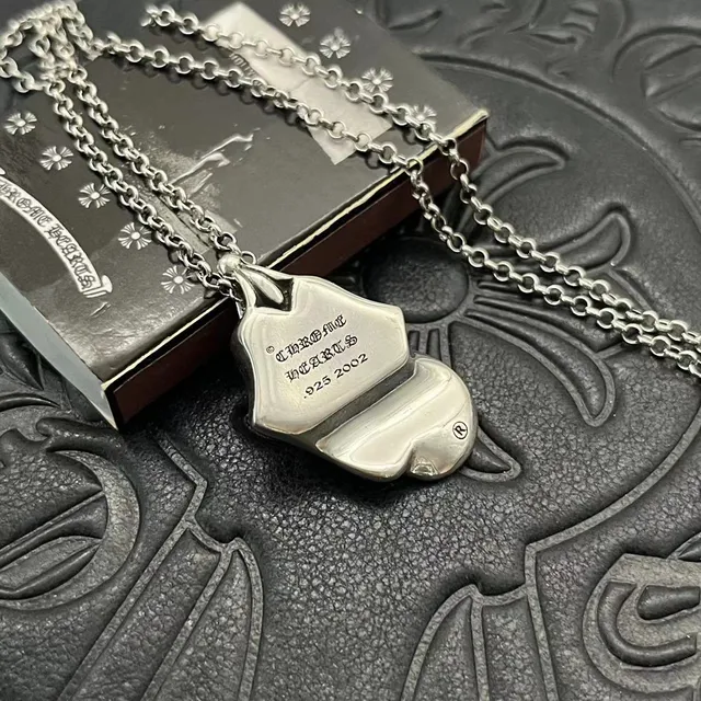 Chrome Hearts Collier Argenté Sculptural Haut Poli 9