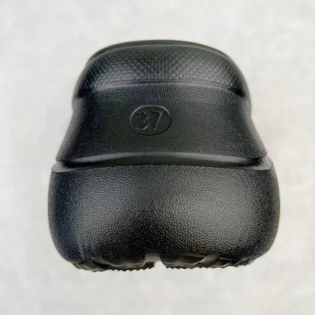 Crocs Echo Clog काला मोल्डेड फोम प्लेटफॉर्म क्लॉग 3