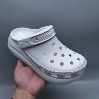 Crocs Echo Clog White Molded Foam Platform Clog