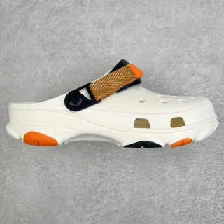 Crocs Echo Clog White Orange Tan Black Clog